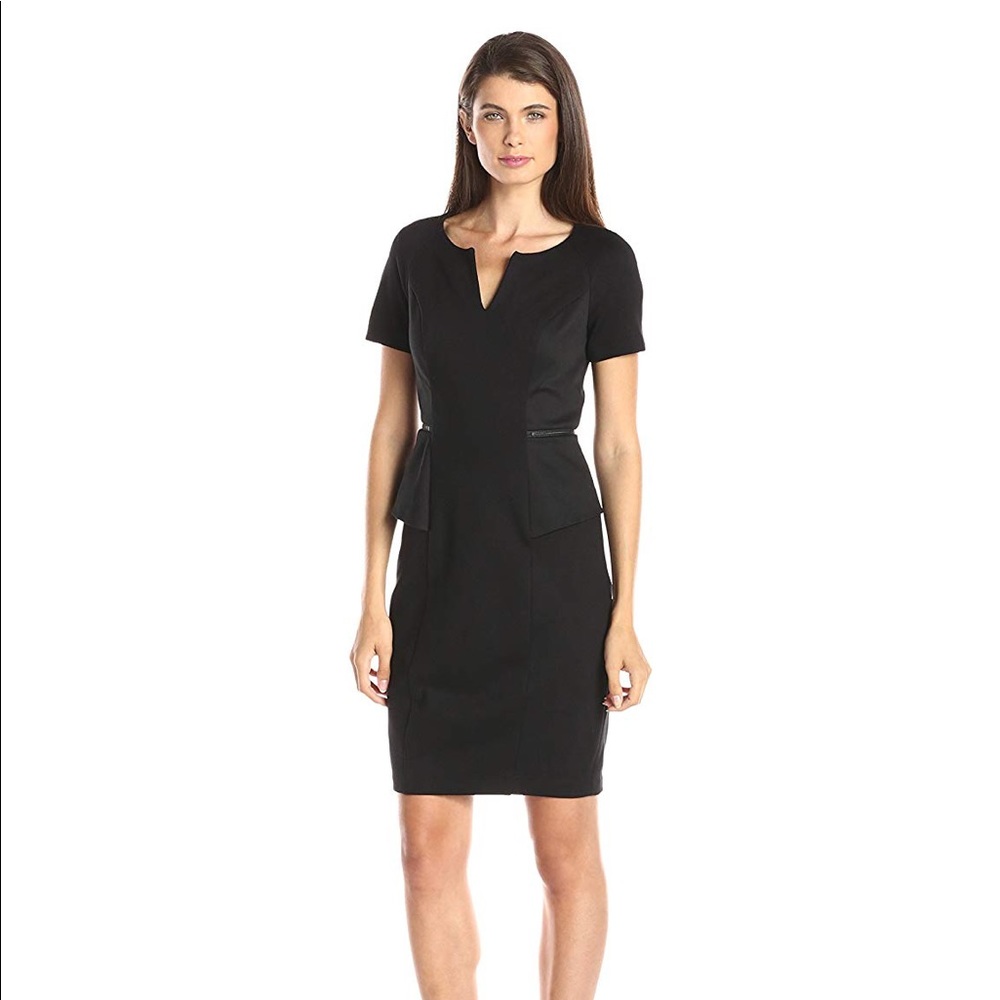 NYDJ Bridget Peplum Ponte Dress
